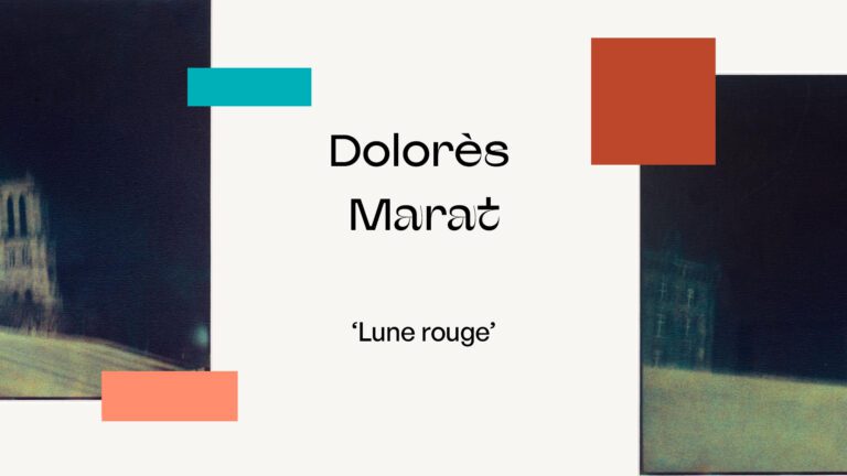 Portada del fotolibro Lune Rouge de Dolorès Marat con una imagen nocturna y misteriosa de tonos cálidos