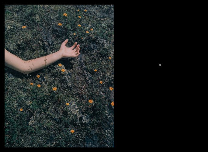 Páginas interiores del fotolibro Pedregal mostrando el paisaje de piedra volcánica capturado por Manuel Álvarez Bravo.