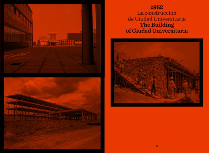 Páginas interiores del fotolibro Pedregal mostrando el paisaje de piedra volcánica capturado por Manuel Álvarez Bravo.