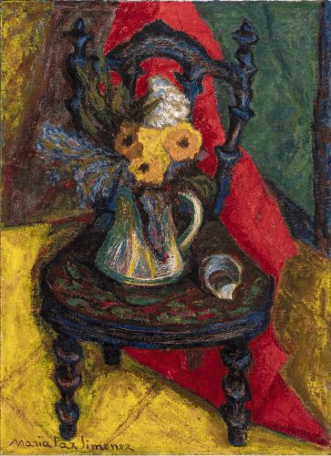 Maria Paz Jiménez Escudero Silla y flores 1954